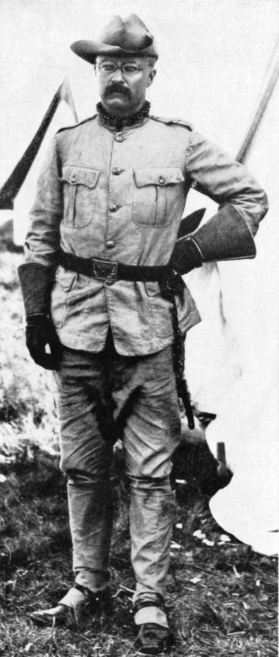 Theodore Roosevelt, amerikanischer Soldat und Politiker, 1898 von Unbekannt