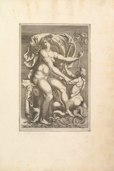Thetis sitzt mit einem Triton von Unbekannt