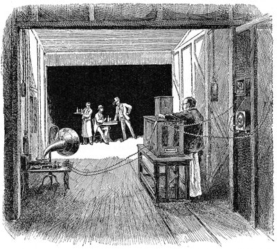 Thomas Edisons Kinetographisches Theater, ca. 1891 von Unbekannt