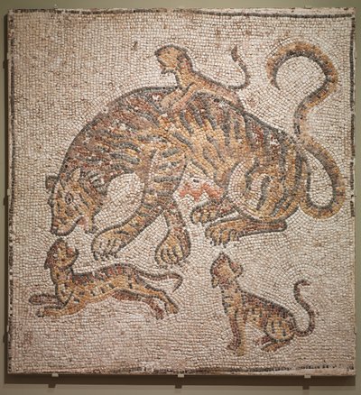 Tigerin und Junge, 300er Jahre von Unbekannt