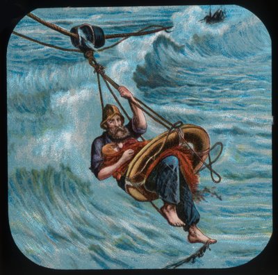 Zur Rettung: der Rettungsring, um 1900 von Unbekannt