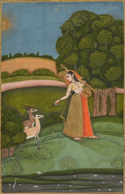 Todi Ragini, aus einer Ragamala-Serie von Unbekannt Unbekannt