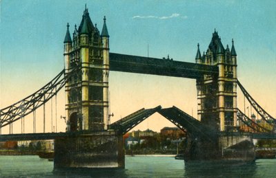 Tower Bridge, London, um 1910 von Unbekannt