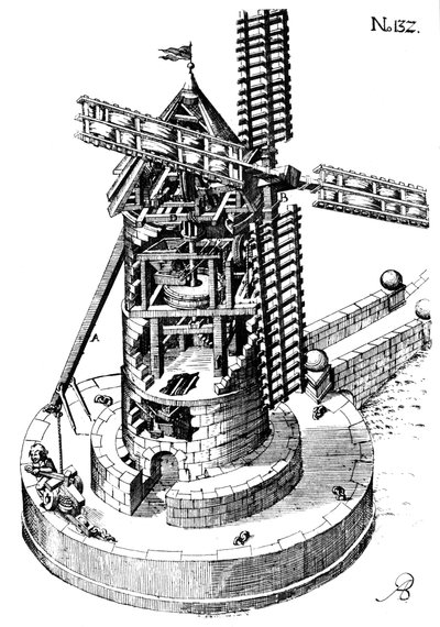 Turmwindmühle, 1620 von Unbekannt