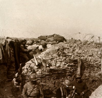 Schützengräben, Champagne, Nordfrankreich von Unbekannt