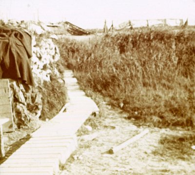 Schützengräben, Ramskapelle, Belgien, um 1914-1918 von Unbekannt