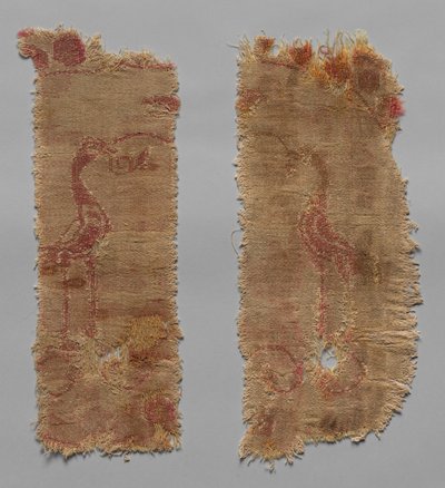 Zwei Fragmente eines großformatigen Rundels, 600er Jahre von Unbekannt