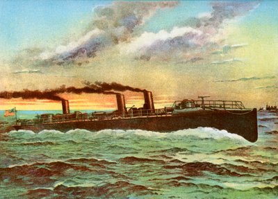 USS Porter, amerikanisches Torpedoboot, 1898 von Unbekannt