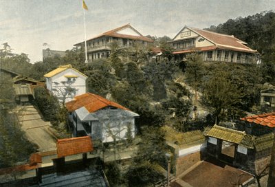 Ein Hotel in Kyoto, 1900 von Unbekannt