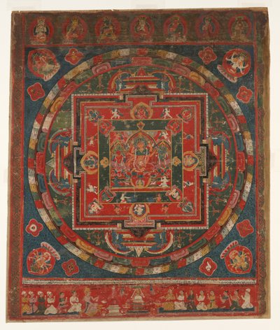 Vasudhara Mandala, datiert auf 1777 Samvat 897 von Unbekannt