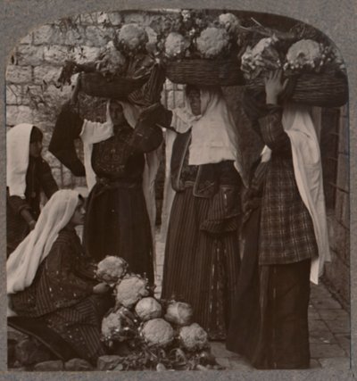 Gemüseverkäufer, Jerusalem von Unbekannt