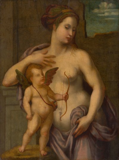 Venus mit Amor von Unbekannt