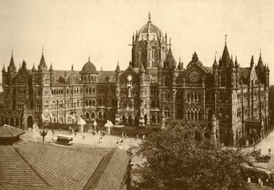 Victoria Station, Bombay, 1930 von Unbekannt