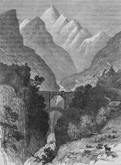 Ansicht in den Pyrenäen, ca. 1880 von Unbekannt