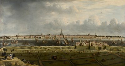 Ansicht von Antwerpen vom Vlaams Hoofd, 1658 von Unbekannt