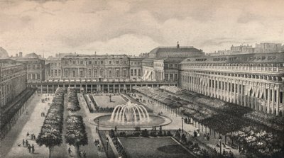 Ansicht des Palais-Royal im Jahr 1834 von Unbekannt