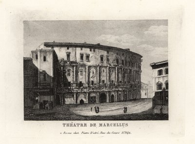 Ansicht des Theaters des Marcellus, Rom von Unbekannt