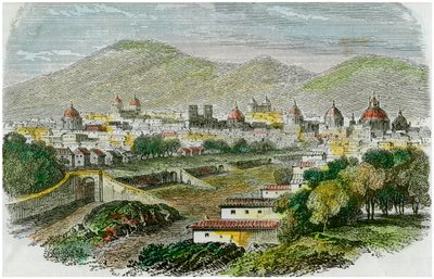 Blick auf die Stadt Cuzco, Peru, um 1875 von Unbekannt