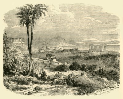 Blick auf die Küste Siziliens, 1890 von Unbekannt
