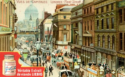 Ansichten von Hauptstädten: Fleet Street, London von Unbekannt