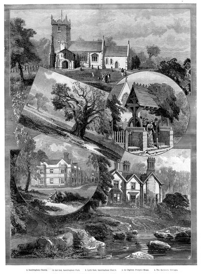 Ansichten von Sandringham, Norfolk, 1887 von Unbekannt
