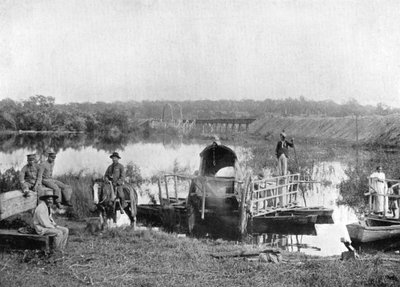 Warten an der Fähre, Paraguay, 1911 von Unbekannt