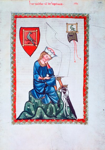 Walther von der Vogelweide, 1304-1340 von Unbekannt
