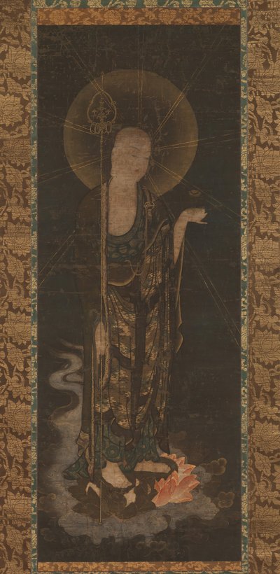 Willkommener Abstieg von Jizo, frühes 14. Jahrhundert von Unbekannt