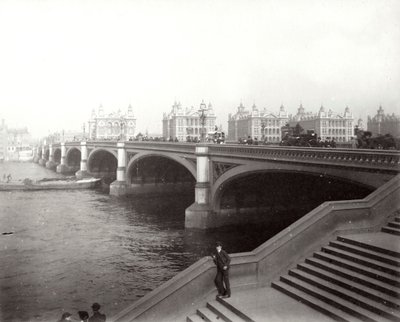 Westminster Bridge und St. Thomas Krankenhaus, London von Unbekannt