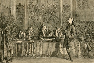 Wilkes bei seinem Prozess, 1897 von Unbekannt
