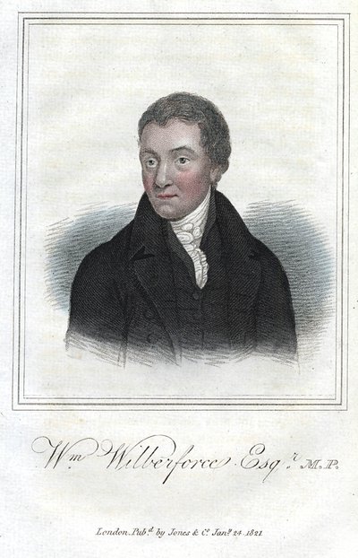 William Wilberforce, englischer Anti-Sklaverei-Kämpfer, 1821 von Unbekannt