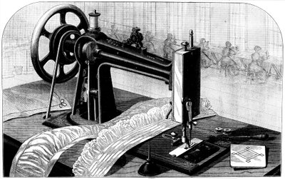 Wilson-Nähmaschine, 1880 von Unbekannt