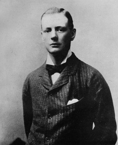 Winston Churchill, um 1897, 1945 von Unbekannt