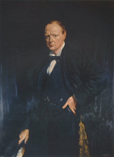 Winston Churchill, ca. 1916, 1941 von Unbekannt