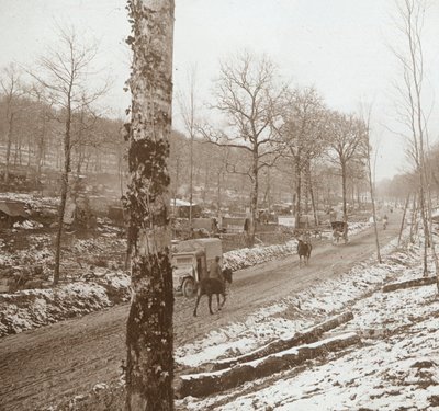 Winter, Genicourt, Nordfrankreich, ca. 1914-1918 von Unbekannt