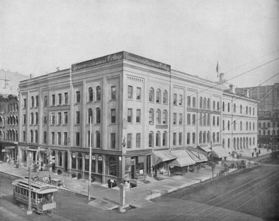 Wisconsin Street und Broadway, Milwaukee, Wisconsin, um 1897 von Unbekannt