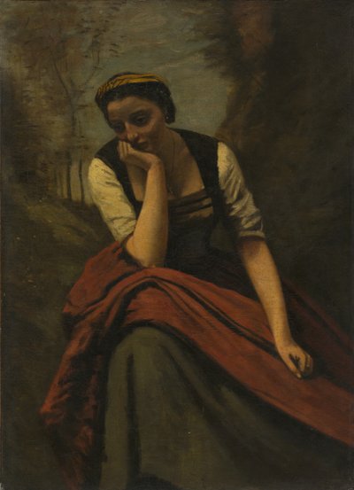 Meditierende Frau, nach 1868 von Unbekannt
