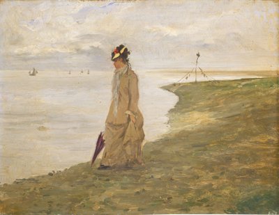 Frau am Meer von Unbekannt