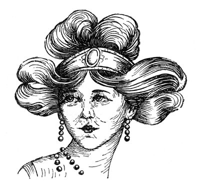 Frauenfrisur, 1910 von Unbekannt