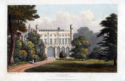 Wonham, Surrey, Sitz von Lord Templeton, ca. 1827 von Unbekannt
