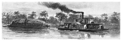 Wollkahn auf dem Darling River, Australien, 1886 von Unbekannt