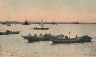 Yokohama Hafen, Japan, um 1918 von Unbekannt
