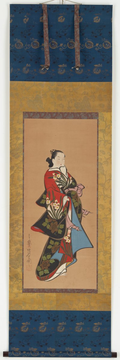 Yujo stehend, Edo-Periode, 1615-1868 von Unbekannt