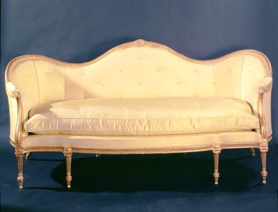 Adam Stil Sofa, ca. 1780 (vergoldetes Holz) von Unbekannt Unbekannt