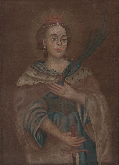 Heilige Katharina von Alexandrien von Unbekannt Unbekannt