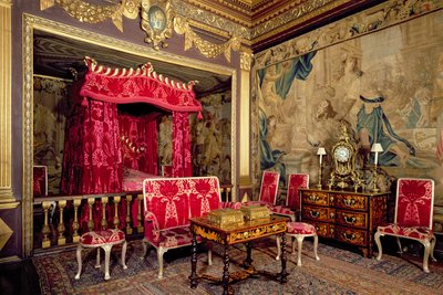 Das Staats-Schlafzimmer, Powis Castle, Wales von Unbekannt Unbekannt