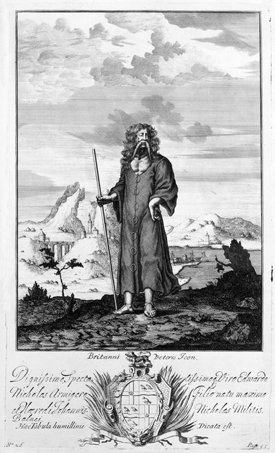 Ein Druide (Gravur) von Unbekannt