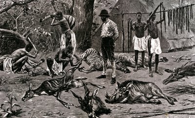 Ein großer Jagdtag! 1900 von Unbekannter Künstler