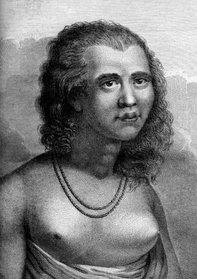 Eine schöne einheimische Frau aus Eaoo von Unbekannter Künstler