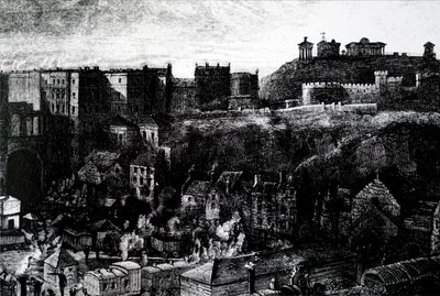 Ein Blick auf Edinburgh von Unbekannt